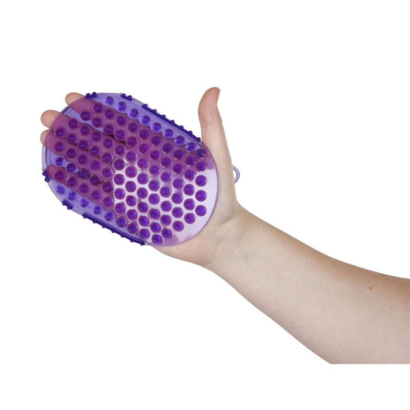 Magnet-Massage-Striegel, lila