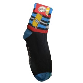 Pair of 3 The Simpsons Striped Adult Socks