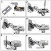 Bisagra de Luz LED, 10Pcs Armario Universal LED Bisagra Luz