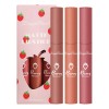 Set De Pintalabios Mate Strawberry Velvet, Antiadherente, 3