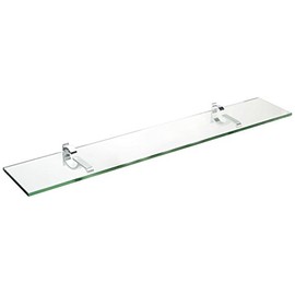 Spancraft Glass Monarch Glass Shelf, Chrome, 12 x 48