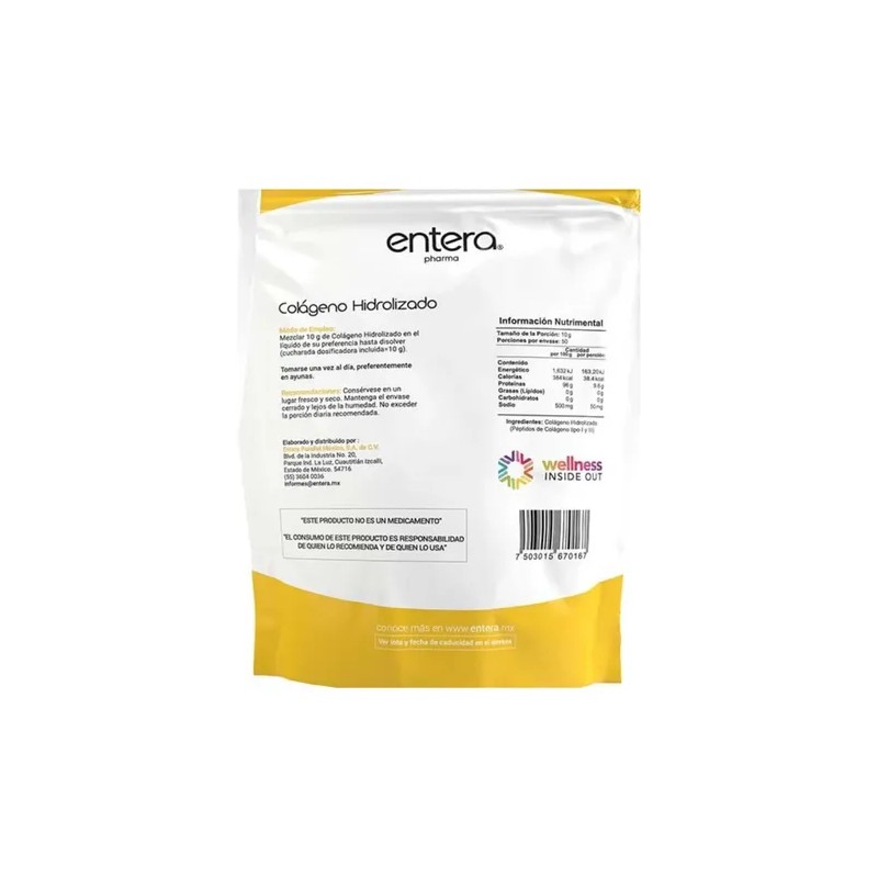 Entera Pharma Colágeno Hidrolizado 500g Sfn