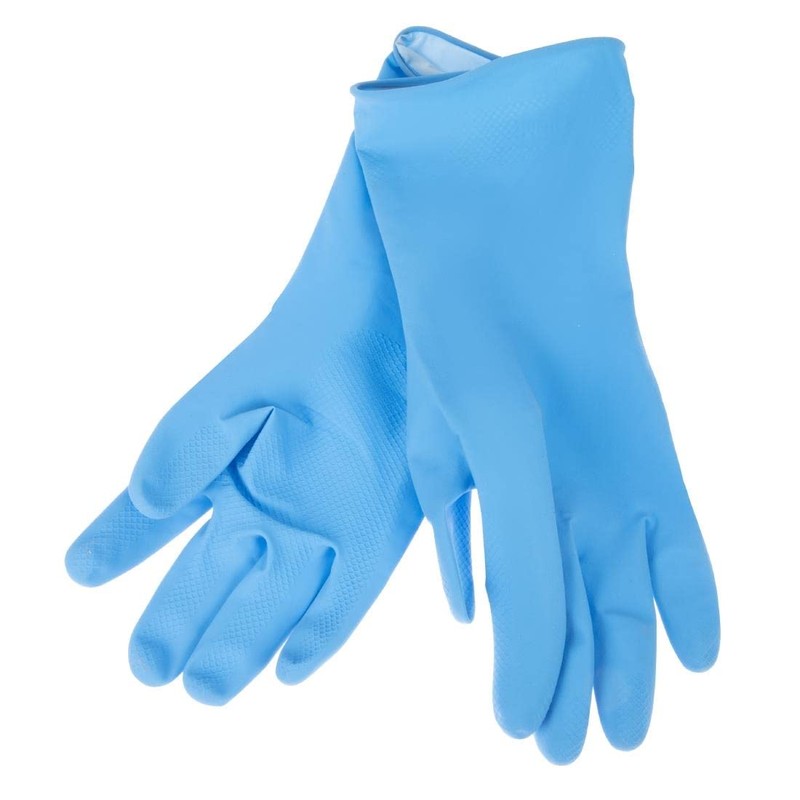Latex Household Gloves Blue Large ideal for light industrial and