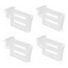 TOPINCN 4Pcs Refrigerator Dividers PP Extendable Fridge Separator Organizer Retractable