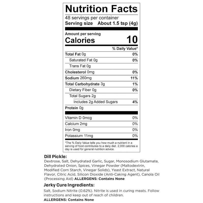 Nesco Bjdp-6, Dill Pickle Jerky Seasoning, 3Count