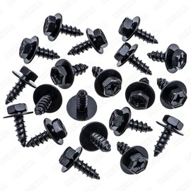 Rexka 20pcs Fender Liner Screw Bolt for Toyota Lexus 90159-60498 Tacoma,Tundra,Highlander, RAV4, ES,GS,is,LS,RX