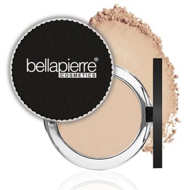 Bellapierre Compact Mineral Foundation SPF 15 – Pressed Powder Foundation, Concealer, Finishing & Setting Powder, On-the-Go Compact, Lightweight, Talc-Free, Non-Toxic – 0.35 oz - Latte
