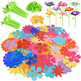 Einailvk DIY Flower Bouquets Toys Accessories, DIY Arts & Crafts Flowers Toy Accessories, Toys for Girls 4-8 Year Old, Ideal Birthday Christmas Gift for Girls 3 4 5 6 7 8 yr Old, 174PCS