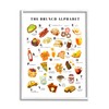 Stupell Industries The Brunch Alphabet Food Treats ABC Illustrations, Design