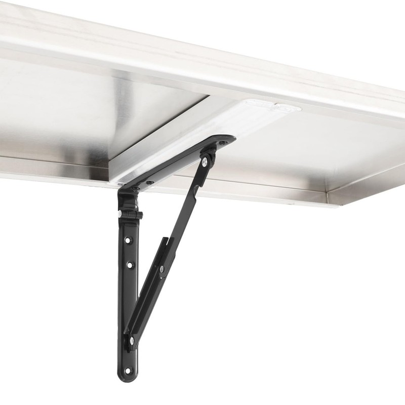 RecPro RV Folding Shelf Brackets 2 Pack | Wall Mounted