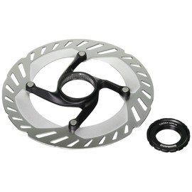 Shimano Disc RT-CL800 Disc Rotor 6.3 inches (160 mm) Attached/Outer Serration Lock Ring, Silver
