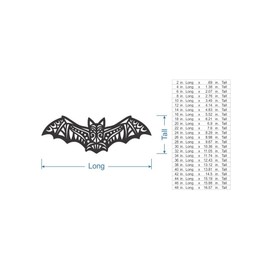 Jess and Jessica Metal Wall Art Metal Sign Tribal Bat, Metal Cutout, Wall Art, Home Decor, Wall Hanging, Ready to Paint