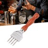 Ice Chipper 304 Stainless Steel Ice Crusher with Wooden Handle