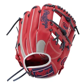 Rawlings Baseball Glove Softball Women Only WOMEN Soft HOH DP COLORS GS5HDR34 Scarlet/Gray [For Infielders] Size 11.5 *Right Throwing (Left Handed)