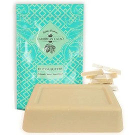 La Manteca De Cacao Puro Sin Refinar Crudo - 1 Lb Food Grade