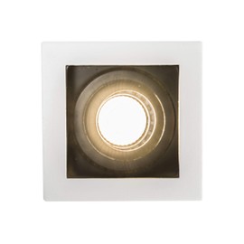 Qazqa Modern Design/Built-in Spotlight Carree White/Indoor Lighting/Living Room/Bedroom/Kitchen Aluminium Square LED GU10 Max 1 x 50 Watt