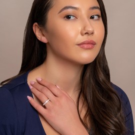 ARDU Eternity Ring – 925 Sterling Silver | 3mm Promise, Wedding, or Engagement Band with Full Set White Cubic Zirconia, for Women | Sizes J–U