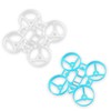 Happymodel 65mm Whoop Frame 2pcs– Ultra-Light Durable Frame for Mobula6 2024 & ECO 2024 – Supports 0603/0702/0802 Motors – Brushless Tiny Whoop Frame (White&Blue)
