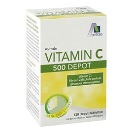 Avitale Vitamin C 500 mg Depot for Cell Protection* and a Healthy Immune System, 120 g