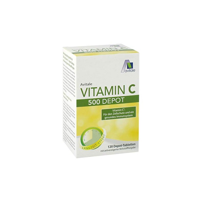 Avitale Vitamin C 500 mg Depot for Cell Protection* and
