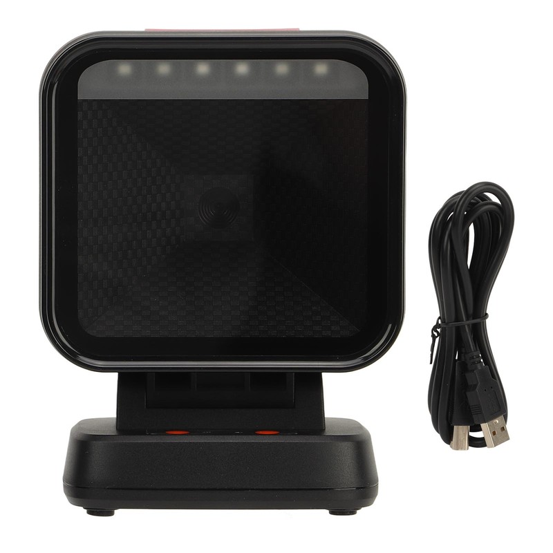 Desktop Barcode Scanner High Scanning Speed Large Window 1D 2D
