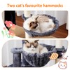 Heybly Cat Tree, 39.4 Inches Tower Condo with Scratching Post,