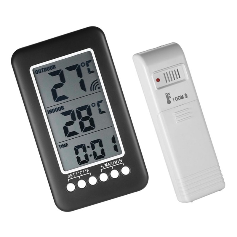 CIYODO Digital Fridge Thermometer Wireless Outdoor Temperature Sensor for Home
