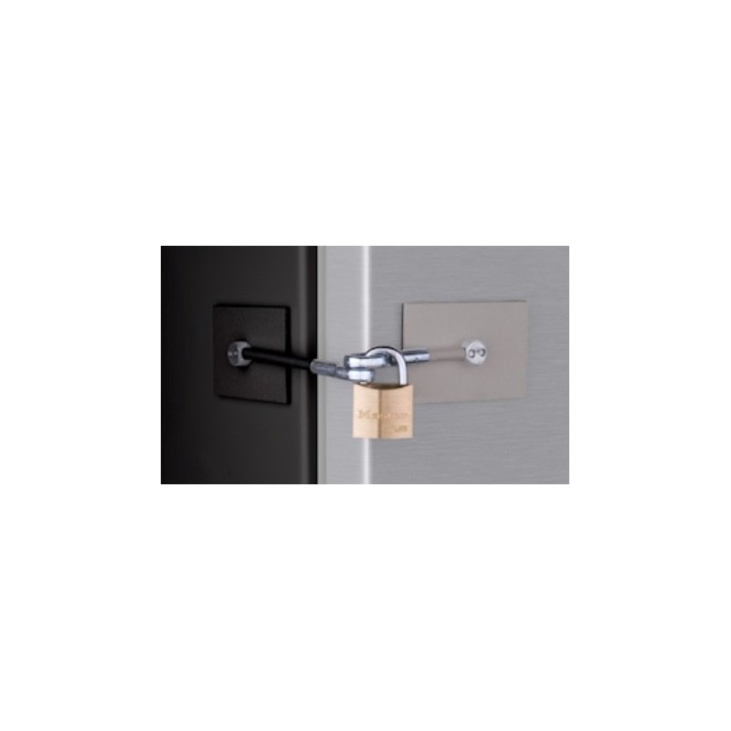 Marinelock Black & Gray (Two Tone) Refrigerator Lock with Padlock