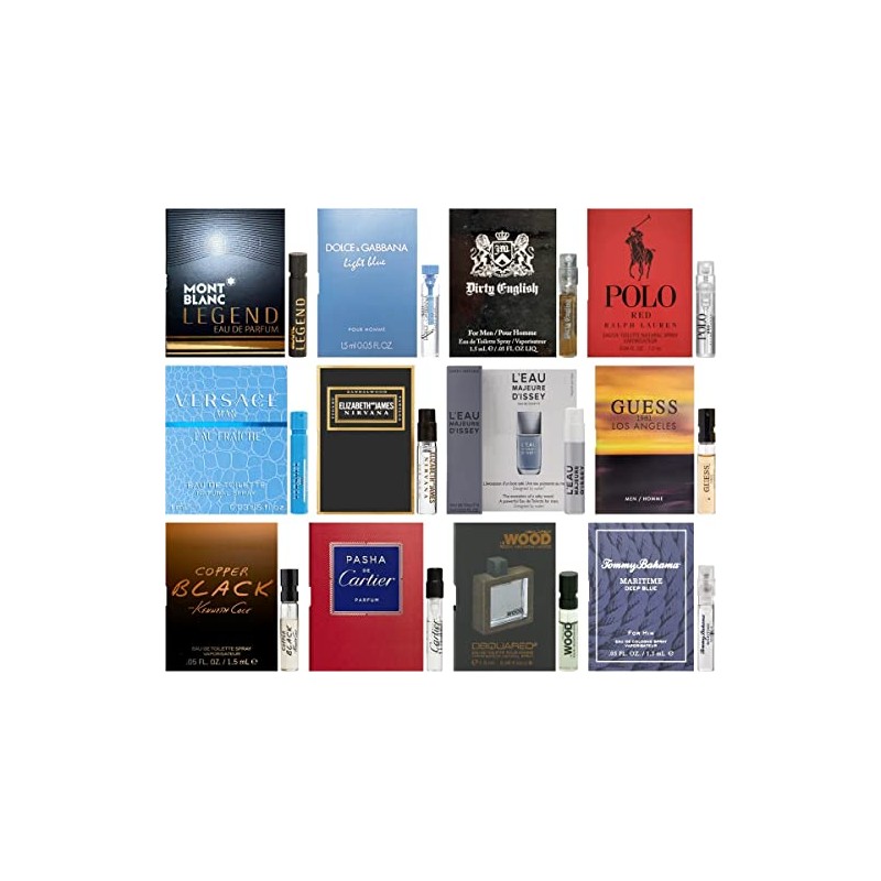 Cologne Designer Fragrance Samples for Men - Sampler Lot x