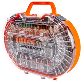 HASKYY Multifunctional Tool Accessory Set 276 Pieces for Grinding, Separating, Polishing, Engraving & Drilling - Rotary Tool Accessories with Sanding Discs, Cutting Discs and Mini Drills