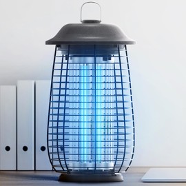 Bug Zapper Indoor & Outdoor, 4200V Electric Mosquito Zapper, 10 Years Lifespan, 6.5ft Power Cord, Waterproof, Fly Trap Mosquito Trap, Fly Killer Fly Zapper for Home, Patio, Kitchen, Backyard, Camping