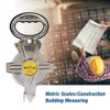 50M Stainless Steel Tape Measure,Retractable Building Construction Surveying Tool for
