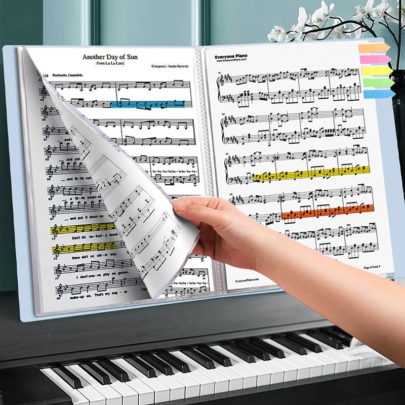 Syiyunran A4 Music Folder Chorus Folder Document Folders - White