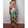 Bsubseach Women's Ethnic Print Kaftan Beach Dress Plus Size Beach
