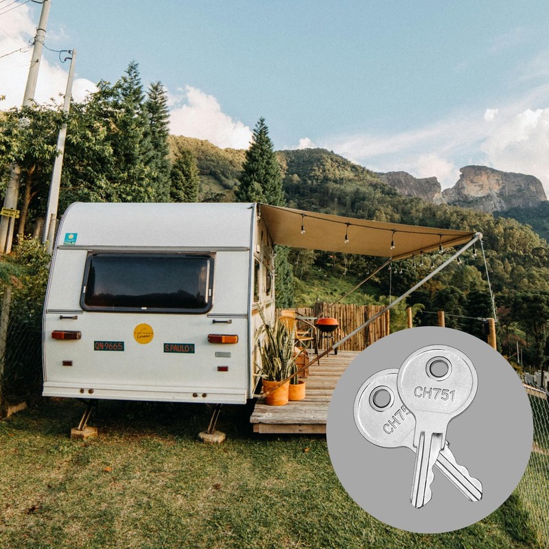 10 Pcs CH751 Replacement Keys, RV Keys Universal CH751 Replacement