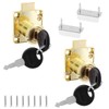 Qjaiune 2 Pack File Cabinet Locks with Key, 7/8 Inch