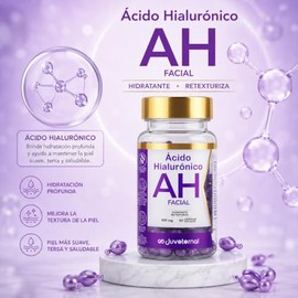 Cápsulas Faciales de Ácido Hialurónico 90 cápsulas Twist-Off Hidrata, Rellena y Suaviza tu Piel