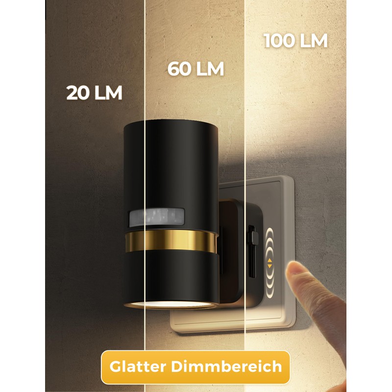 LOHAS-LED Night Light with Motion Sensor, LED Night Light, Dimmable,