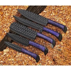 Aj Sanity Knives MasterChef's Choice - Carbon Steel Knife Set Precision Cooking Kitchen knives