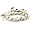 Heavstjer Fashion Plated Black Alloy Shark Tail Hook Colorful Rope