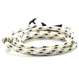 Heavstjer Fashion Plated Black Alloy Shark Tail Hook Colorful Rope Link Bracelet