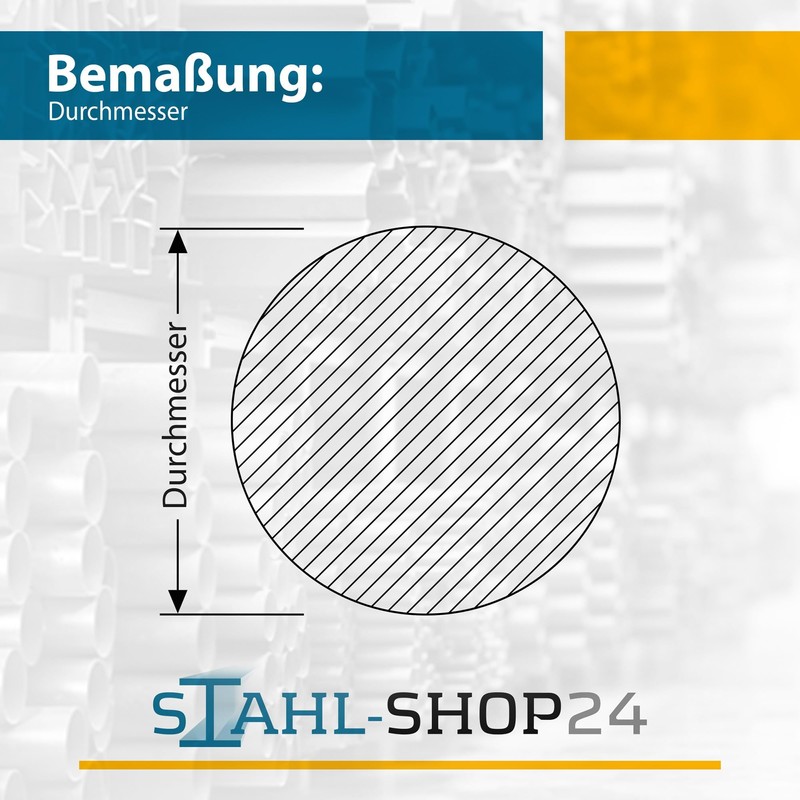 Stahl-Shop24 - Mild Steel 1500 mm Diameter 8 mm -