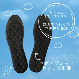 New Sensation Painless, Soft Pressure Point Insole, Foot Massage, Health, Reflexology (For Women Free (8.7 - 9.6 inches (22.0 - 24.5 cm))