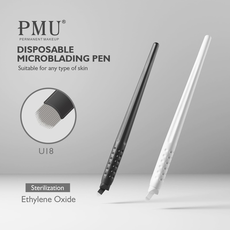 PMU Disposable Microblading Pen with U18 Needles for Permanent Makeup