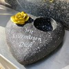 KELOPEST® Grave Ornament Heart in Stylish Stone Look – The
