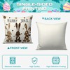 FUYUCHEN Easter Pillow Covers 18x18 Set of 4 Rabbits Bunny