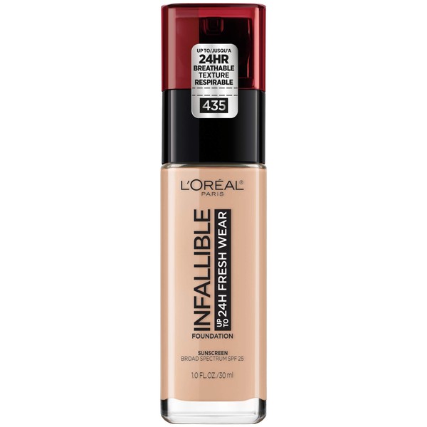 L'Oreal Paris Makeup Infallible Up to 24 Hour Fresh Wear Foundation, Rose Vanilla, 1 fl; Ounce