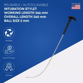 Stellmacher Instruments Inc Reusable Intubation Stylet - 12.5" (31.7cm) Anesthesia Instruments