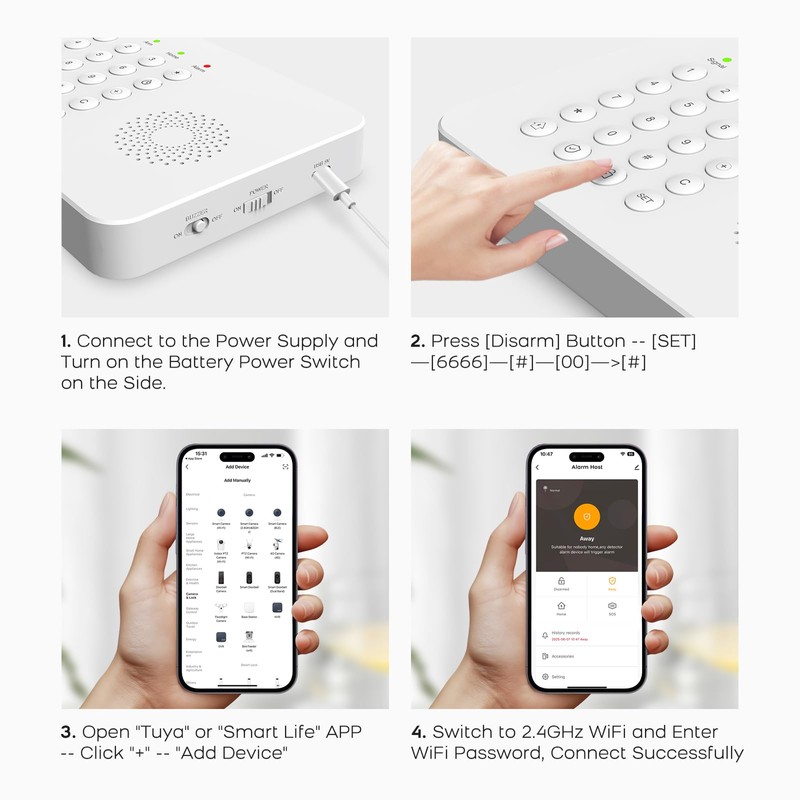 YBJ Alarm System for Home Security,DIY Wireless Home Alarm System