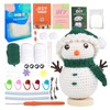 Vidillo Christmas Crochet Kit for Beginners Snowman Complete Beginner Crochet